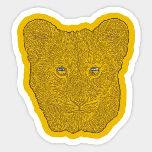 Lion Cub Sticker